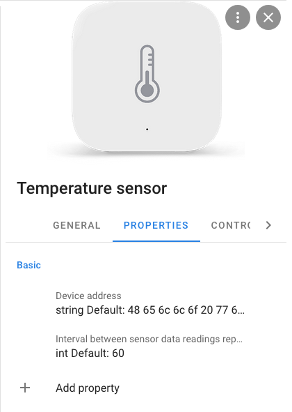 device Schema properties device Schema properties